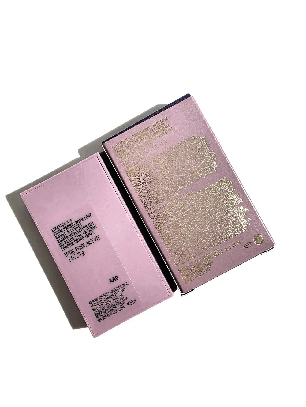 MAC x Harry Reed 3 Lipstick Palette From Harris With Love New LE